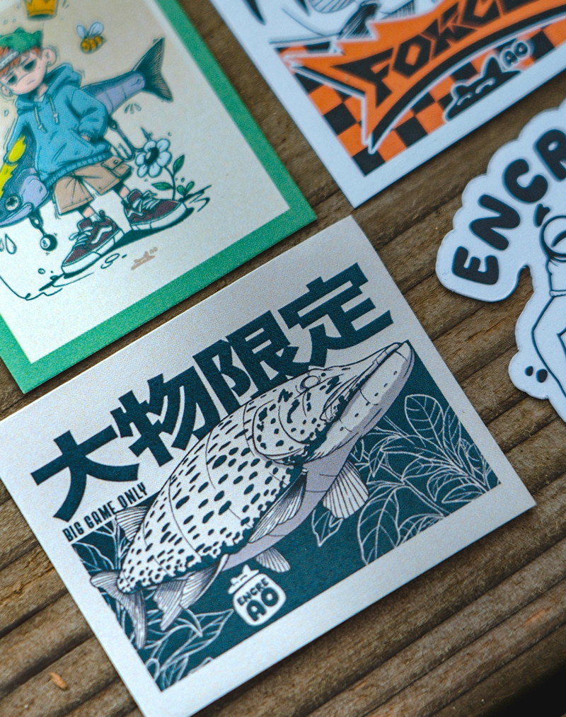 4 Set de 4 Stickers ENCRE AO – Mix