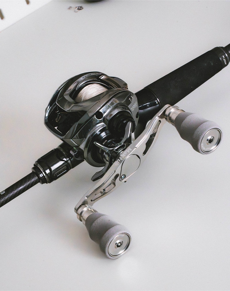 DSC01314 Handle Maktub Silver 100 Shimano 7x4 (Limited)