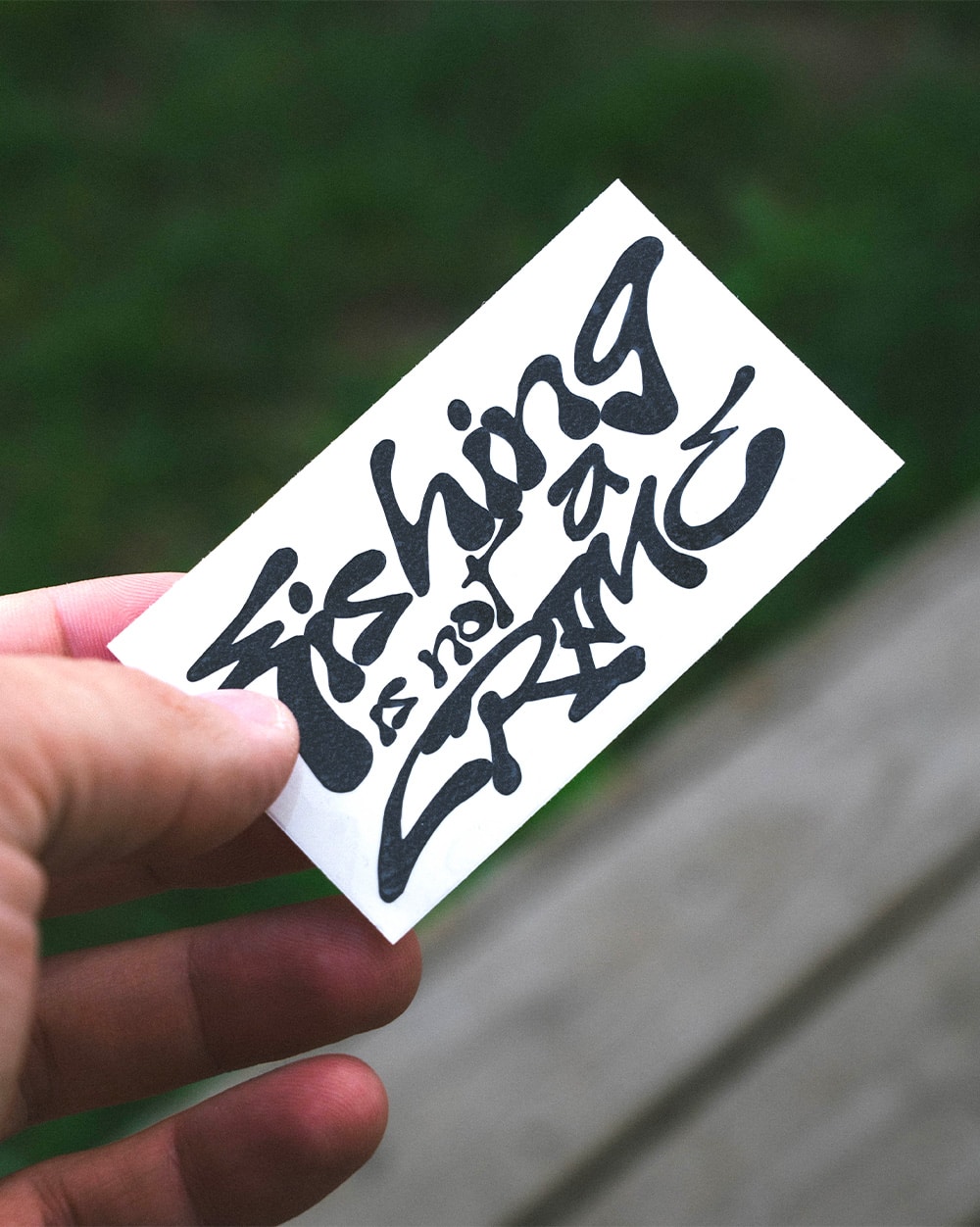 Stickers Fishing is not a crime Noir