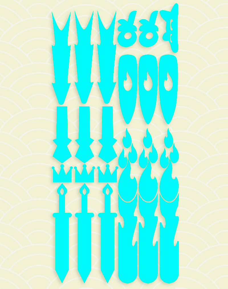 Stick à Swim v1 Bleu cyan