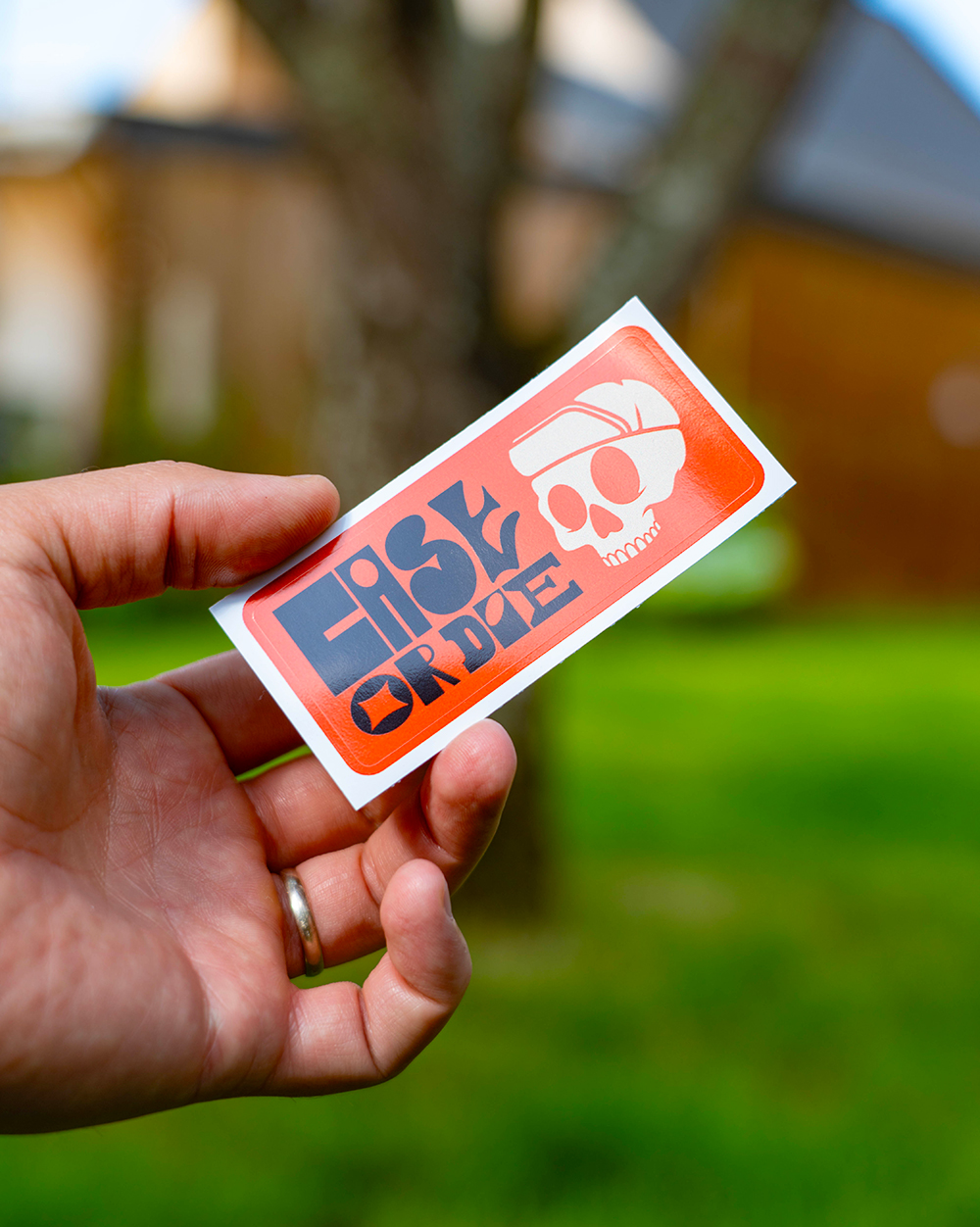 Stickers Cast or die - Orange