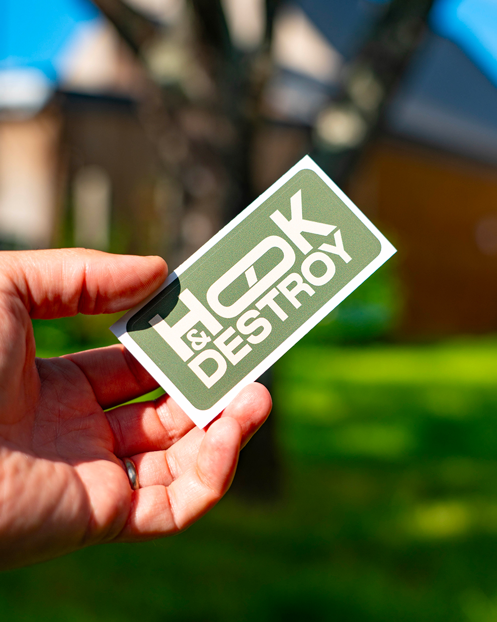 Stickers HOOK & DESTROY - Green