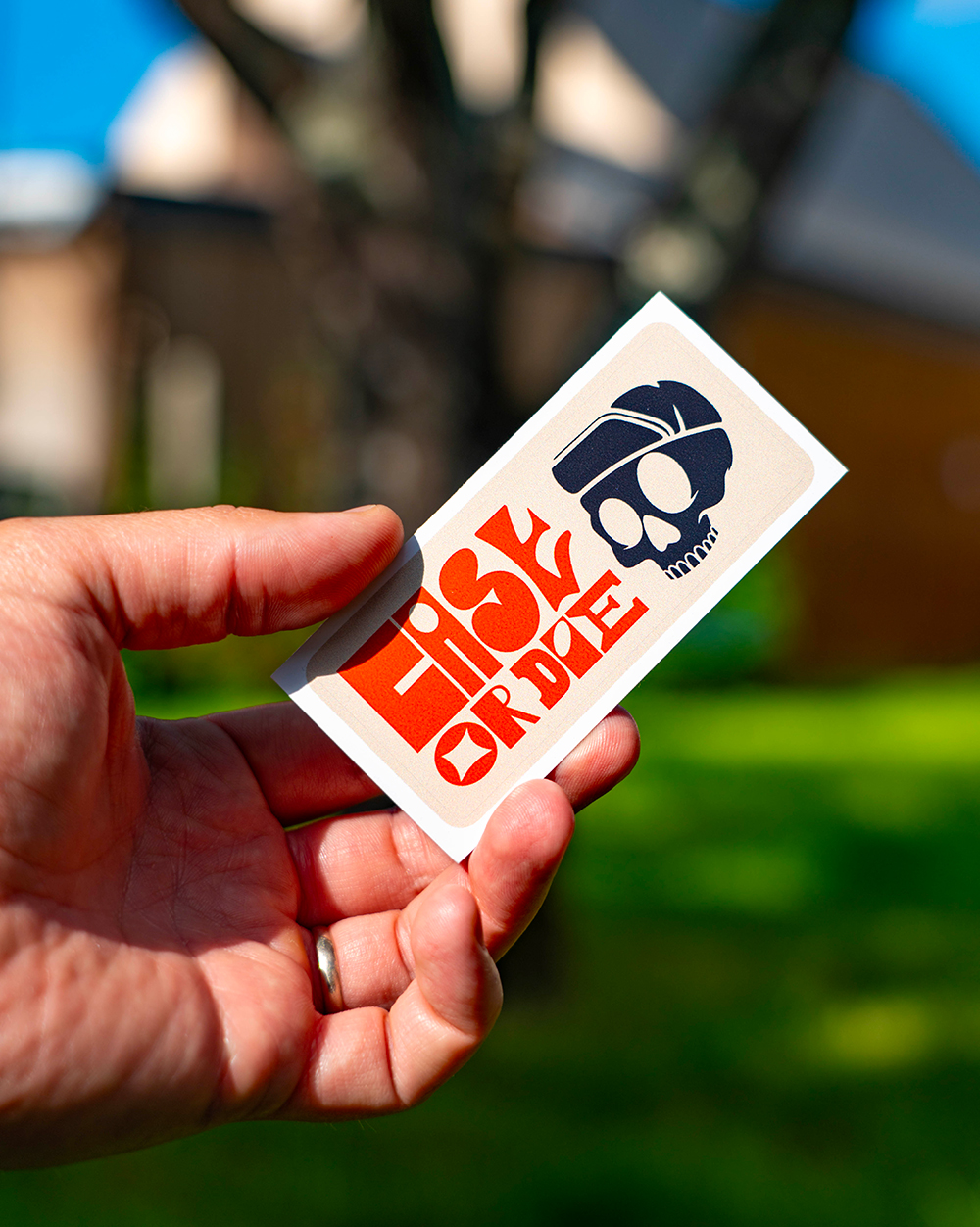 Stickers Cast or die - Creme