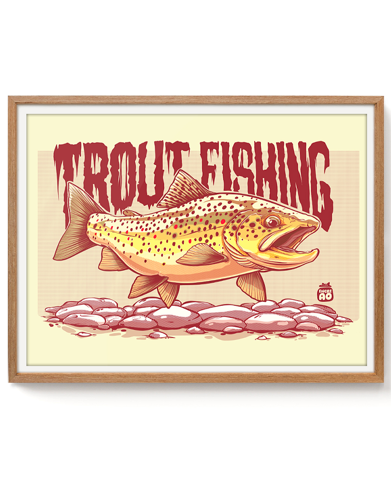 Print - TROUT FISHING