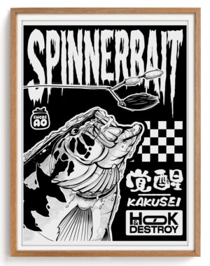 spinnerbait bass Print - Bass Spinnerbait